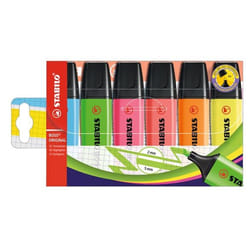 STABILO BOSS ORIGINAL marqueur 6 pièce(s) Pointe biseautée Multicolore