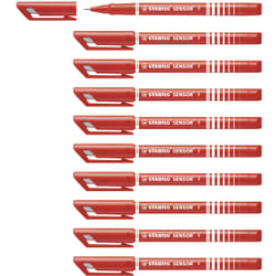 STABILO SENSOR fine stylo fin Rouge 10 pièce(s)