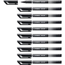 STABILO SENSOR fine stylo fin Noir 10 pièce(s)