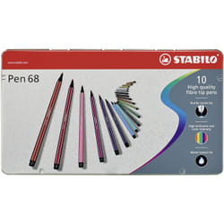 STABILO Pen 68 stylo-feutre Multicolore 10 pièce(s)