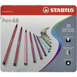 STABILO Pen 68 stylo-feutre Multicolore 20 pièce(s)