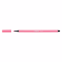 STABILO Pen 68, 1 couleurs, Rose, Pointe ogive, 1 mm, Rose, Hexagonal