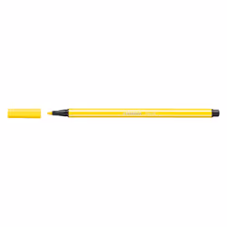 STABILO Pen 68, 1 couleurs, Jaune, Pointe ogive, 1 mm, Jaune, Hexagonal