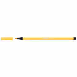 STABILO Pen 68, 1 couleurs, Jaune, Pointe ogive, 1 mm, Jaune, Hexagonal