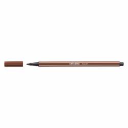STABILO Pen 68, 1 couleurs, Marron, Pointe ogive, 1 mm, Marron, Hexagonal