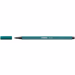 STABILO Pen 68, 1 couleurs, Vert, Turquoise, Pointe ogive, 1 mm, Vert, Turquoise, Hexagonal