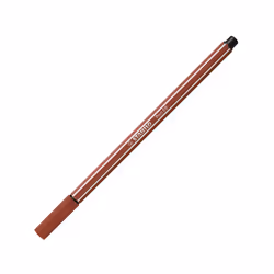 STABILO Pen 68, 1 couleurs, Marron, Pointe ogive, 1 mm, Marron, Hexagonal