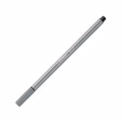 STABILO Pen 68, 1 couleurs, Gris, Pointe ogive, 1 mm, Gris, Hexagonal