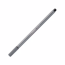 STABILO Pen 68, 1 couleurs, Gris, Pointe ogive, 1 mm, Gris, Hexagonal