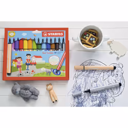 STABILO Trio Scribbi stylo-feutre Bold Multicolore 8 pièce(s) - Vue supplémentaire 6