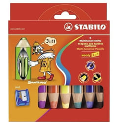 STABILO woody 3 in 1 Multicolore 6 pièce(s)