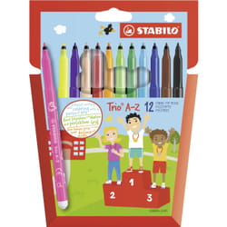 STABILO Trio A–Z stylo-feutre Fin Multicolore 12 pièce(s)
