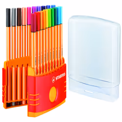 STABILO Point 88, Multicolore, Multicolore, 0,4 mm, Allemagne, 222 g, 173 mm