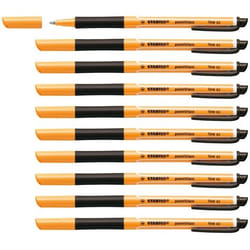STABILO pointVisco Stylos à encre gel avec bouchon Fin Noir 10 pièce(s)