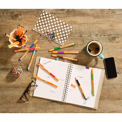 STABILO pointVisco Stylos à encre gel avec bouchon Fin Vert 10 pièce(s)
