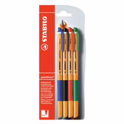 STABILO pointVisco, Stylos à encre gel avec bouchon, Multicolore, Multicolore, Plastique, Fin, Rond