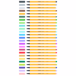 STABILO Point 88, Multicolore, 0,4 mm, Multicolore, Orange, Allemagne, 8 mm, 125 mm