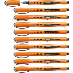 STABILO worker+ fine Stylo à bille Noir 10 pièce(s)