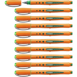 STABILO worker+ fine Stylo à bille Vert 10 pièce(s)