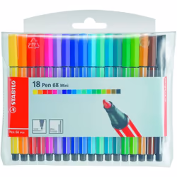 STABILO Pen 68 Mini, Multicolore, 1 mm, Multicolore, Allemagne, 10 mm, 108 mm