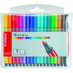 STABILO Pen 68 Mini stylo-feutre Multicolore 12 pièce(s)