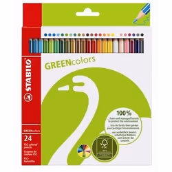 STABILO GREENcolors Farbstifte, Moyen, Multicolore, 24 pièce(s)