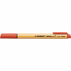 STABILO GREENpoint, Rouge, Orange, Rouge, Plastique, Rond, Fibre, 0,8 mm