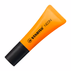 STABILO NEON, 1 pièce(s), Orange, Pointe biseautée, Noir, Orange, Tube, 2 mm