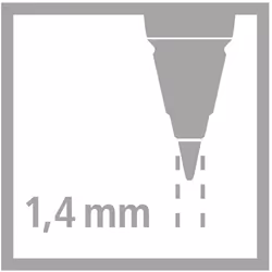 STABILO 7880/6-HB mine Noir