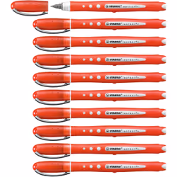 STABILO worker+ colorful, Stylo à bille, Rouge, Rouge, 0,5 mm, Ambidextre, Allemagne