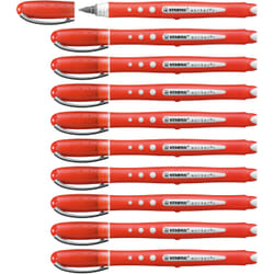 STABILO worker+ colorful Stylo à bille Rouge 10 pièce(s)