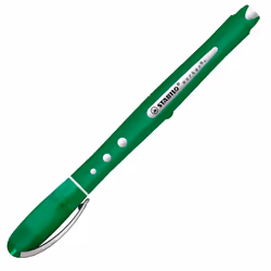 STABILO worker+ colorful, Stylo à bille, Vert, Vert, 0,5 mm, Ambidextre, Allemagne