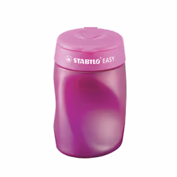 STABILO EASYsharpener, Taille crayon manuel, Rose, Plastique, Acier, Pour gaucher, Allemagne