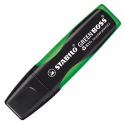 STABILO GREEN BOSS, 1 pièce(s), Vert, Pointe biseautée, Noir, Vert, Plastique, 2 mm