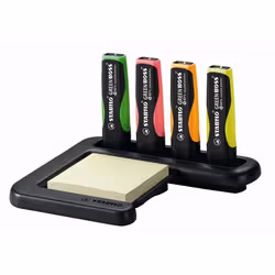 STABILO Green Boss, 4 pièce(s), Vert, Orange, Rose, Jaune, Pointe biseautée, Multicolore, Plastique, Rectangle