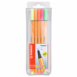 STABILO point 88, Multicolore, Fin, Multicolore, Plastique, Hexagonal, 0,4 mm