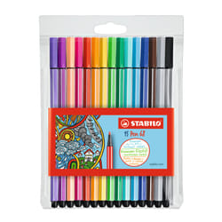 STABILO Pen 68 stylo-feutre Multicolore 15 pièce(s)