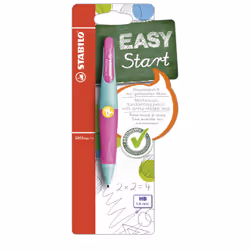 STABILO EASYergo 1.4, Rose, Turquoise, Noir, HB, 1,4 mm, République tchèque, 25 g