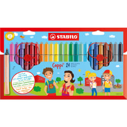 STABILO Cappi stylo-feutre Moyen Multicolore 24 pièce(s)