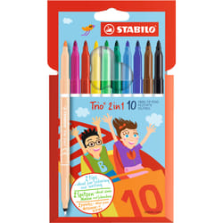 STABILO TRIO 2 in 1 stylo-feutre Fin/moyen Multicolore