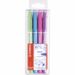 STABILO 189/4-01, Bleu, Vert, Rose, Violet, Multicolore, Rond, Métal, 0,3 mm, Allemagne