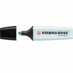 STABILO Boss Original Pastel, 1 pièce(s), Turquoise, Pointe biseautée, Noir, Turquoise, Plastique, Rectangle