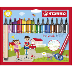 STABILO Trio Scribbi stylo-feutre Multicolore 14 pièce(s)