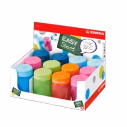 STABILO EASYsharpener, Taille crayon manuel, Couleurs assorties, 200 mm, 140 mm, 75 mm, Présentoir d'affichage