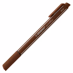 STABILO pointMax, Marron, Moyen, Marron, Rond, Encre à base d'eau, Feutre de nylon