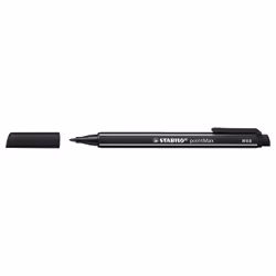 STABILO pointMax stylo fin Moyen Noir, Bleu, Marron, Vert, Bleu clair, Vert clair, Orange, Rose, Violet, Rouge, Jaune 12 pièce(s)