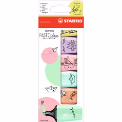 STABILO Pastell Mini, Multicolore, Multicolore, 6 couleurs, 2 mm, 5 mm, Multicolore