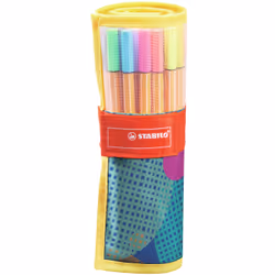STABILO 8825-07, Moyen, 25 couleurs, Multicolore, 0,4 mm, Multicolore, Rond