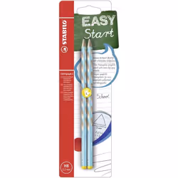 STABILO EASYgraph 2er S, HB, Bleu, Rond, École, République tchèque, 2,2 mm