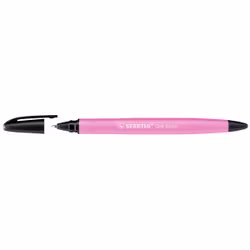STABILO Gel Exxx, Stylos à encre gel avec bouchon, Rose, Noir, Rose, Moyen, Rond, 0,5 mm